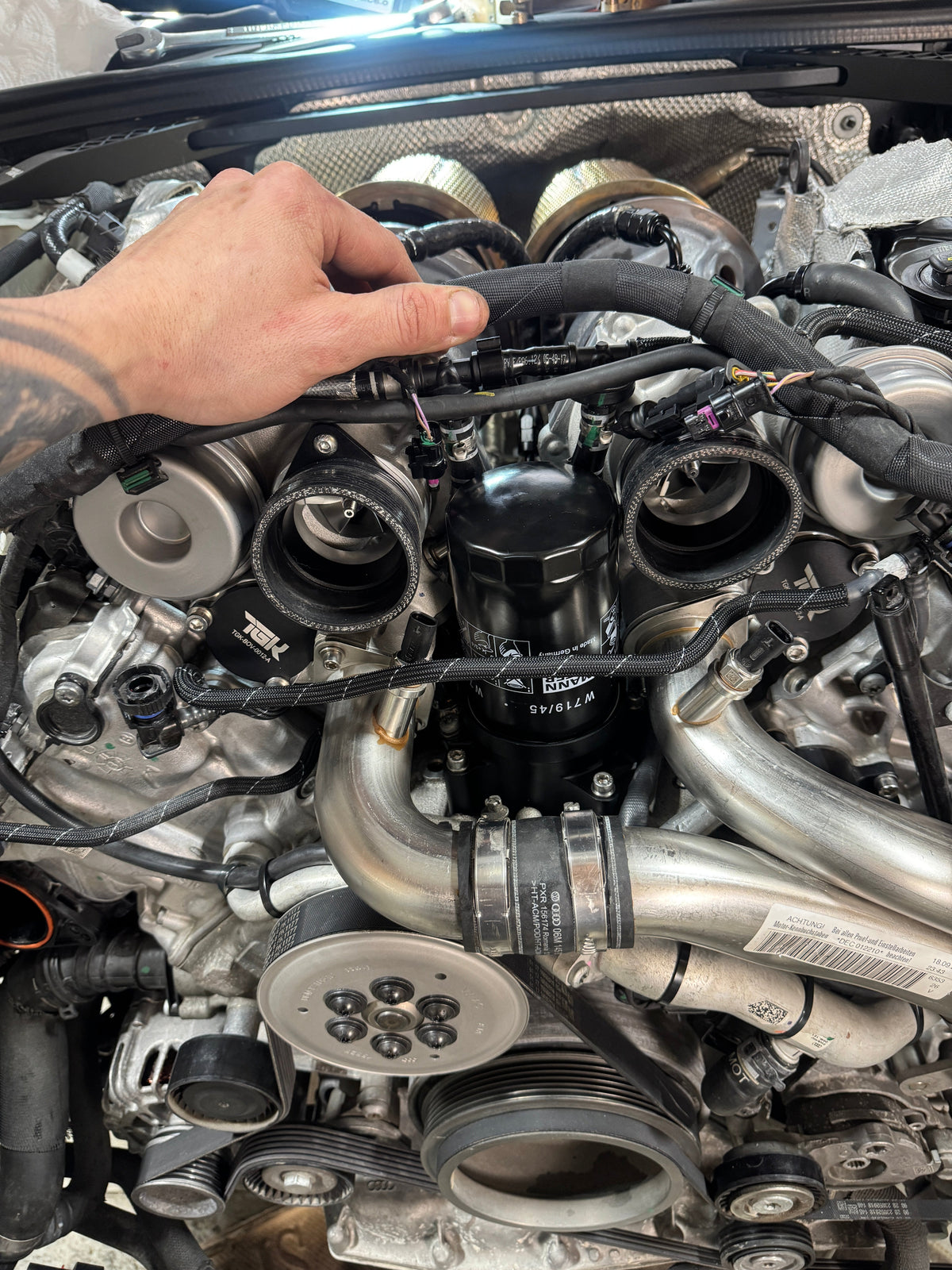TGK Motorsport Audi EA839 Oil Filter Housing Conversion