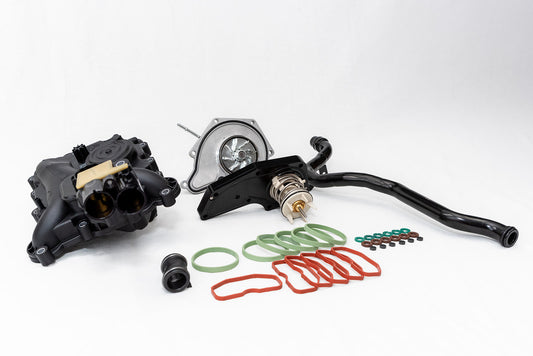 Under Supercharger Kit (Audi 3.0T Gen 1 B8.5) - left iso view